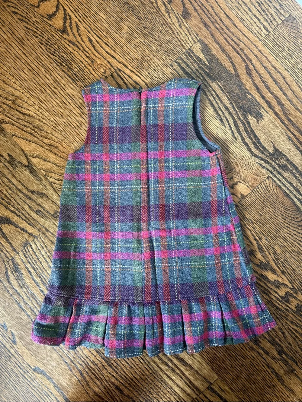 Vintage 2007 Gymboree Fall Forest Plaid Dress 4T